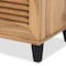 Baxton Studio Coolidge ModernOak Brown Finished Wood 3-Door Shoe Storage Cabinet 197-11927-ZORO - alternate 9